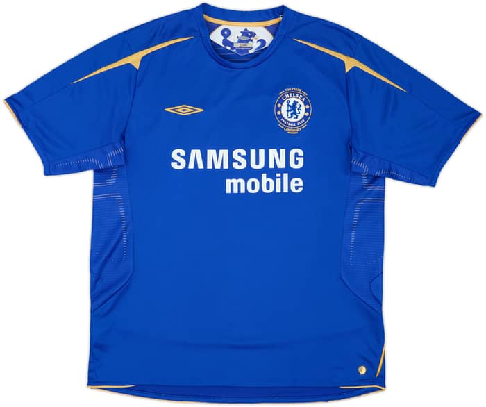 2005-06 Chelsea Centenary Home Shirt Essien #5 - 8/10 - (XL)