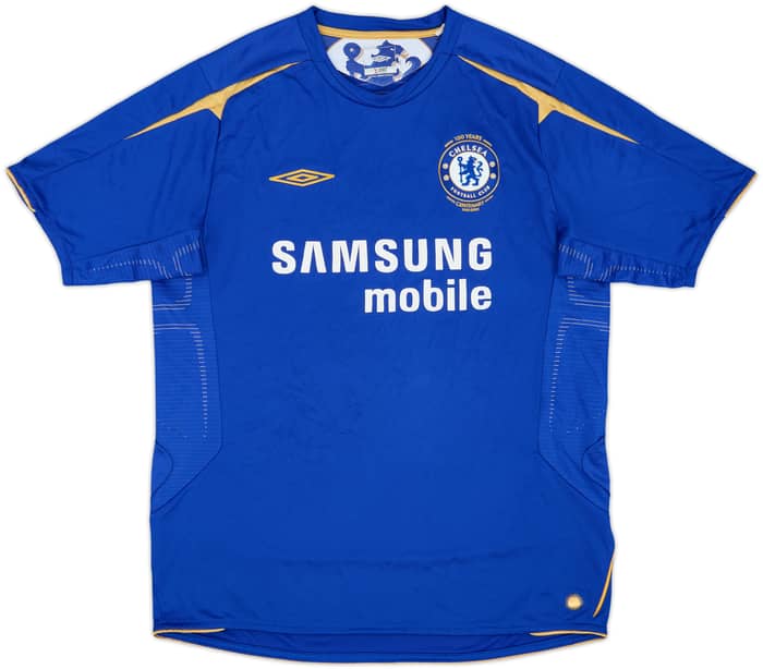 2005-06 Chelsea Centenary Home Shirt Essien #5 - 7/10 - (L)
