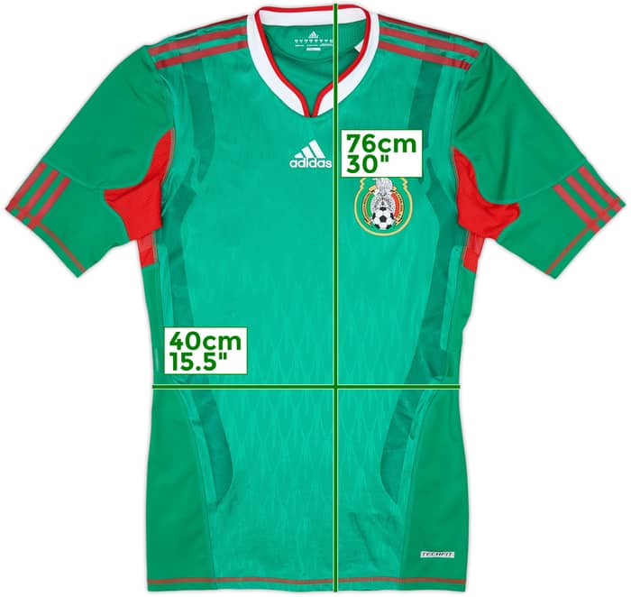 2009-11 Mexico Player Issue TechFit Home Shirt - 7/10 - (M)