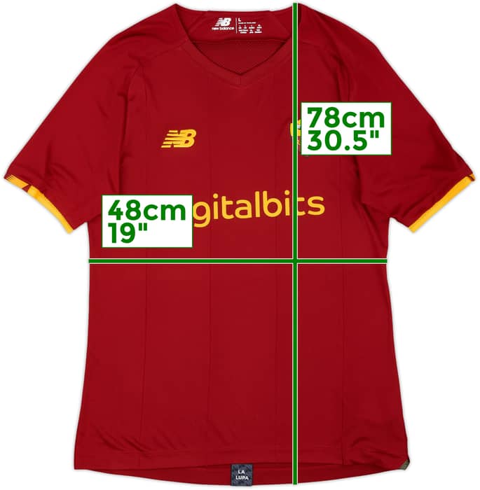 2021-22 Roma Home Shirt - 10/10 - (L)