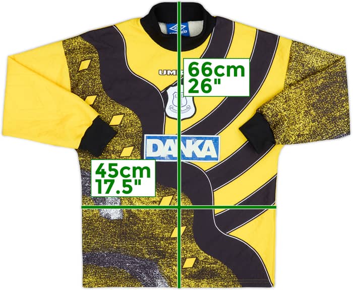 1995-96 Everton GK Shirt - 6/10 - (L.Boys)