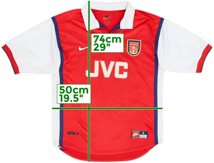 1998-99 Arsenal Home Shirt - 5/10 - (S)