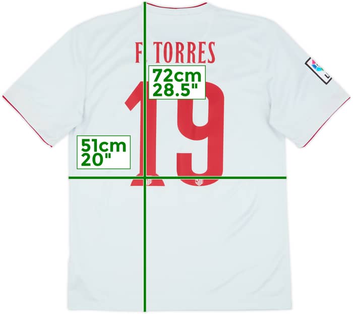 Camiseta de visitante del Atletico Madrid 2014-15 F.Torres #19 - 8/10 - (M)