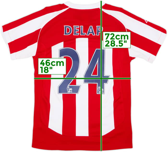 2009-10 Stoke City Home Shirt Delap #24 - 8/10 - (S)