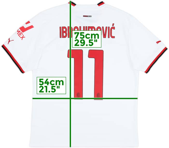 2022-23 AC Milan Away Shirt Ibrahimovic #11 - 8/10 - (L)