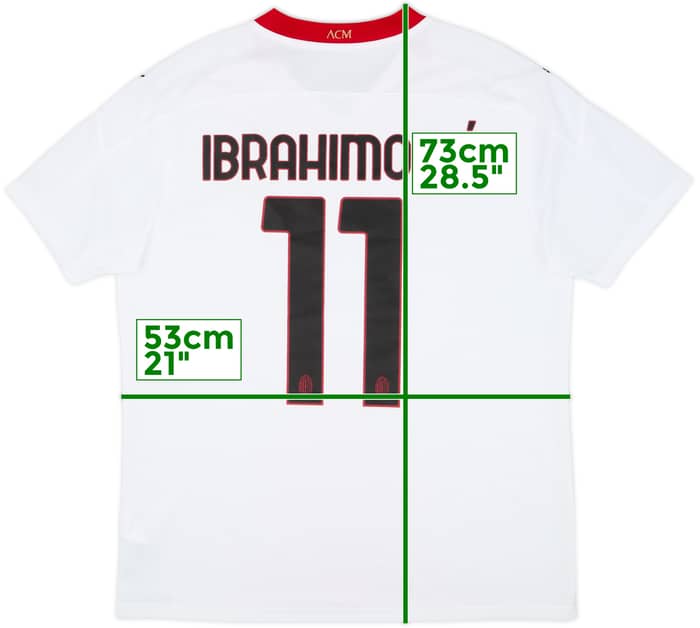 2020-21 AC Milan Away Shirt Ibrahimovic #11 (L)
