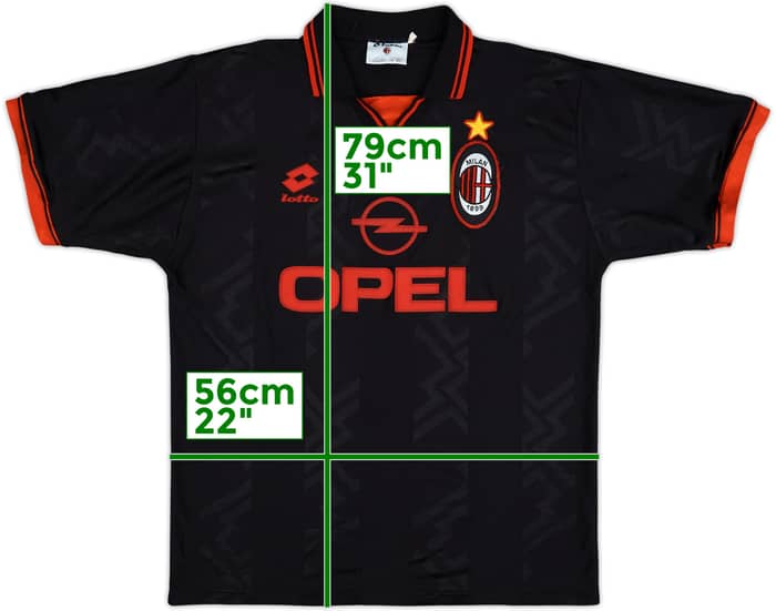 1996-97 AC Milan Third Shirt - 4/10 - (XL)