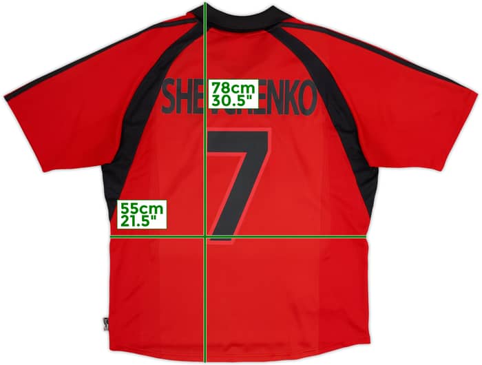 2001-02 AC Milan Third Shirt Shevchenko #7 - 9/10 - (L)