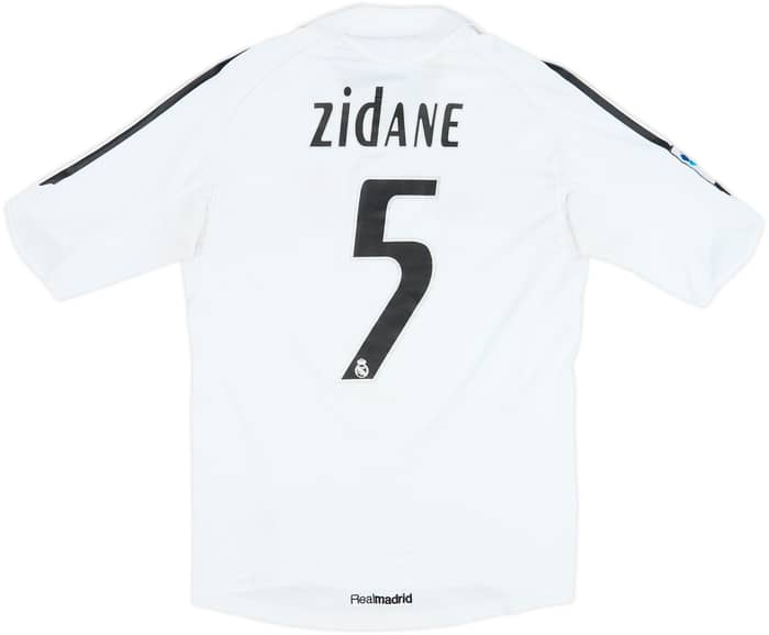 2005-06 Real Madrid Home Shirt Zidane #5 - 4/10 - (S)