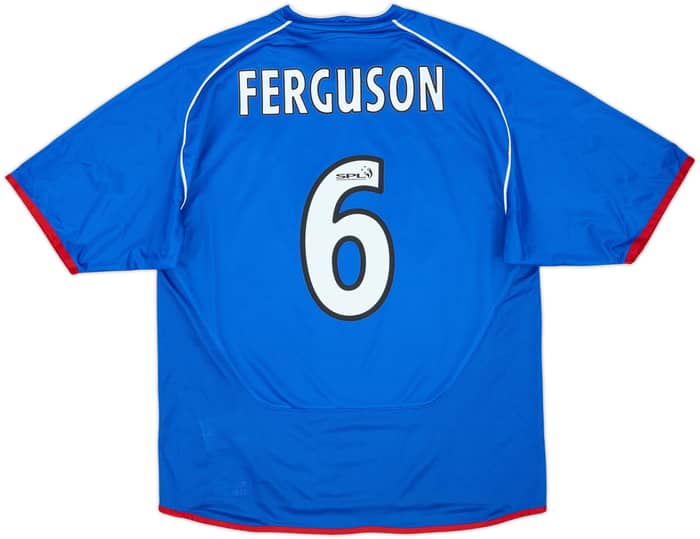 2005-06 Rangers Home Shirt Ferguson #6 - 8/10 - (L)