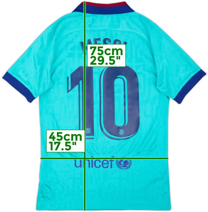 2019-20 Barcelona Third CL Shirt Messi #10 - 4/10 - (S)