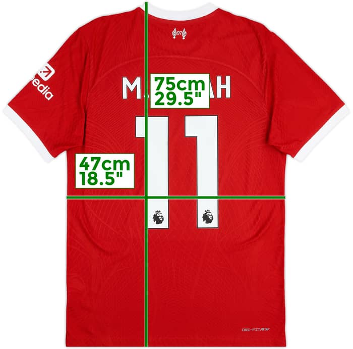Camiseta auténtica de local del Liverpool 2023-24 M.Salah #11 - 9/10 - (M)