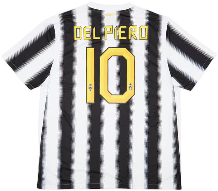 2011-12 Juventus Home Shirt Del Piero #10 - 7/10 - (XL)