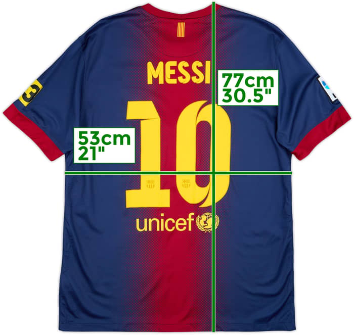 2012-13 Barcelona Home Shirt Messi #10 - 9/10 - (L)