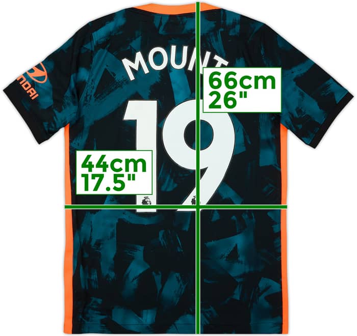2021-22 Chelsea Third Shirt Mount #19 - 7/10 - (13-15 Years)