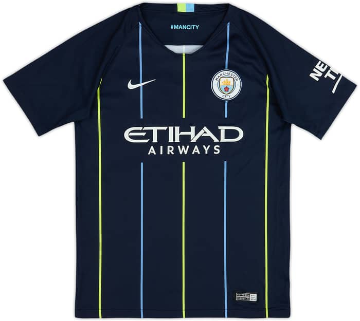 2018-19 Manchester City Away Shirt - 6/10 - (13-15 Years)