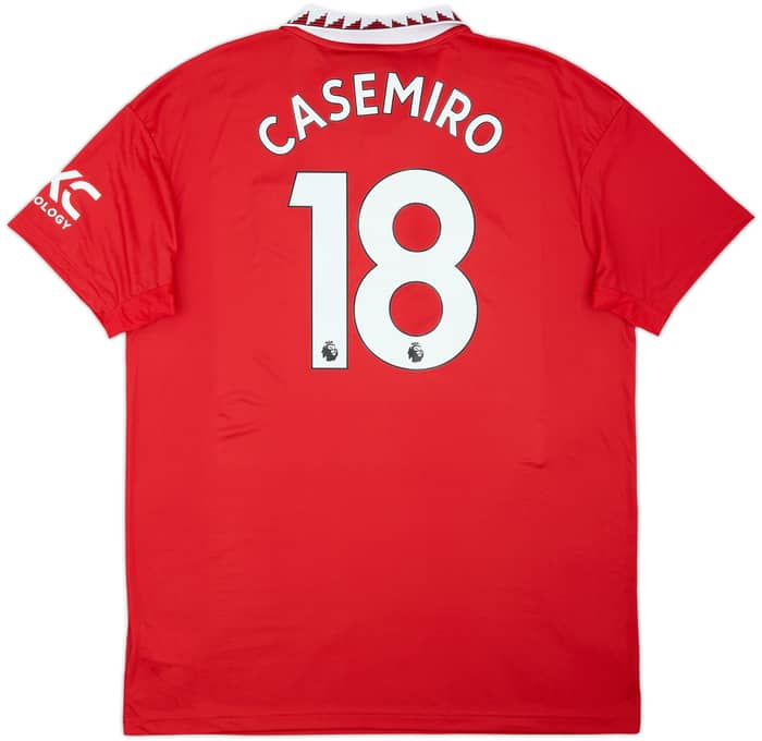 2022-23 Manchester United Home Shirt Casemiro #18 (XL)