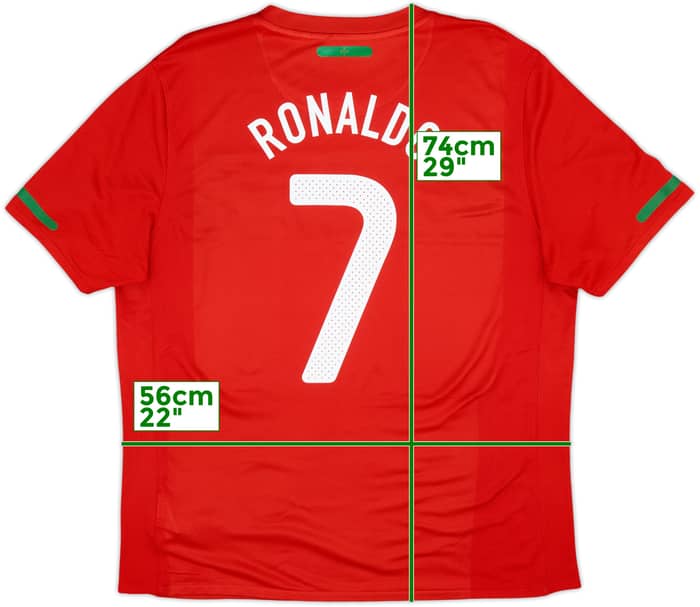 2010-11 Portugal Home Shirt Ronaldo #7 - 8/10 - (XL)