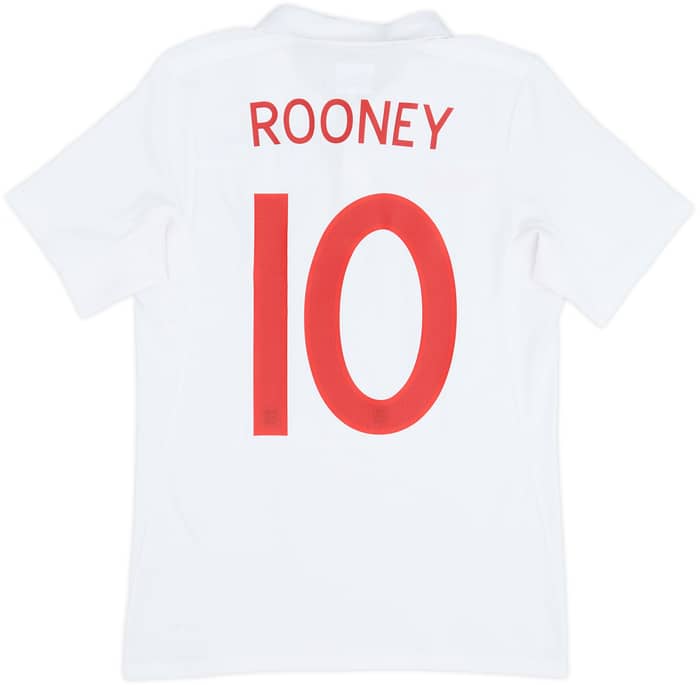 2009-10 England Home Shirt Rooney #10 - 8/10 - (XS)