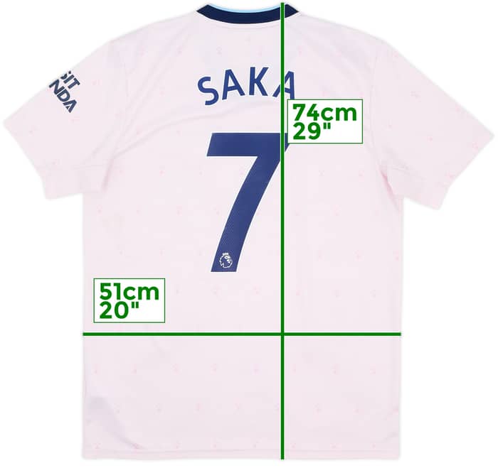 2022-23 Arsenal Third Shirt Saka #7 - 7/10 - (M)
