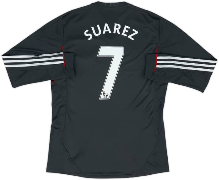 2011-12 Liverpool Away L/S Shirt Suarez #7 - 9/10 - (M)