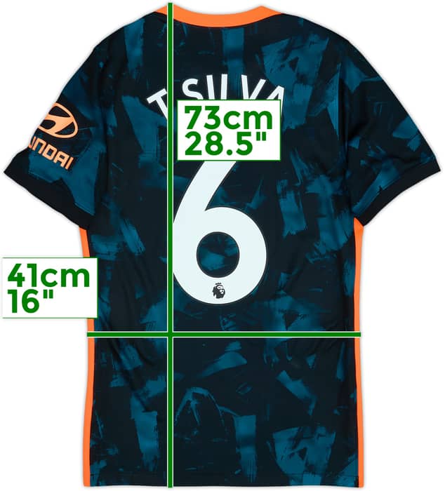 Camiseta de la tercera equipación del Chelsea 2021-22 T.Silva #6 - 9/10 - (XS)