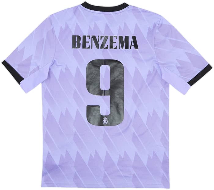 2022-23 Real Madrid Away Shirt Benzema #9 - 8/10 - (15-16 Years)