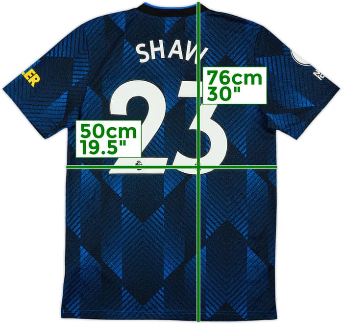 2021-22 Manchester United Third Shirt Shaw #23 - 10/10 - (M)