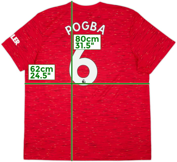 2020-21 Manchester United Home Shirt Pogba #6 - 9/10 - (XXL)