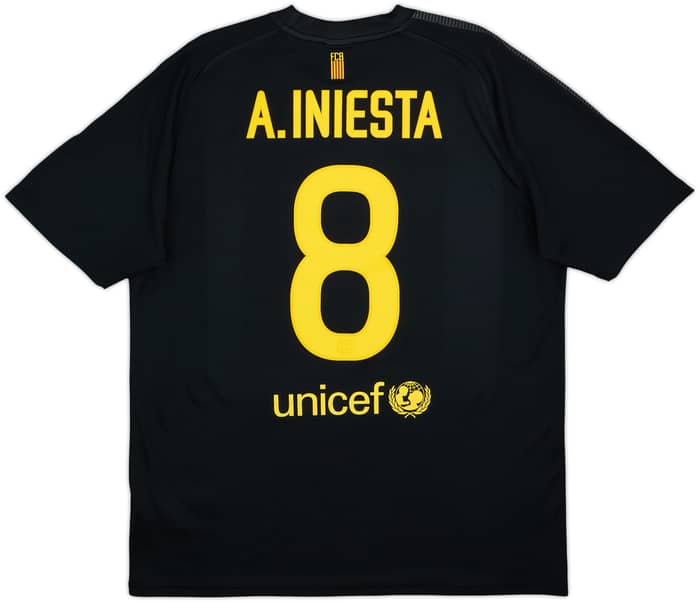 Camiseta básica de visitante del Barcelona 2011-12 A.Iniesta #8 - 8/10 - (L)