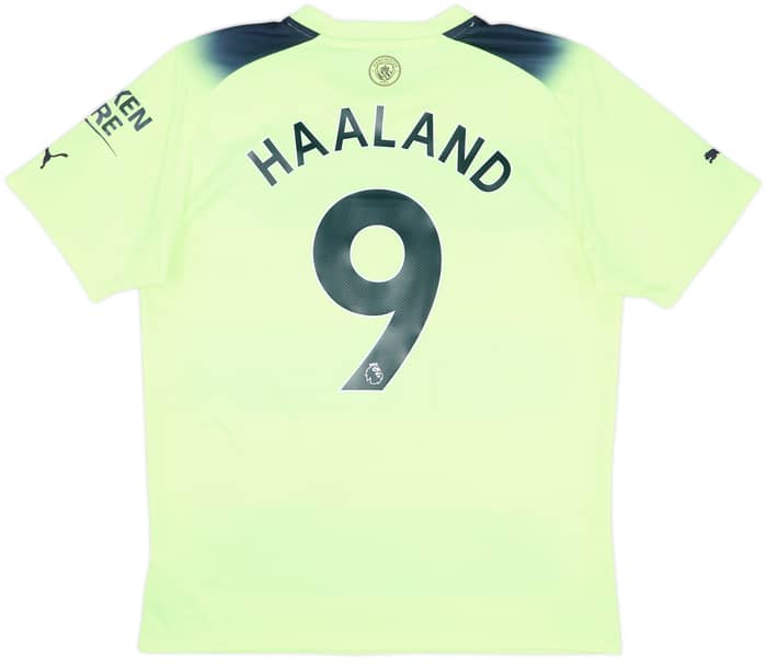 2022-23 Manchester City Third Shirt Haaland #9 - 7/10 - (L)