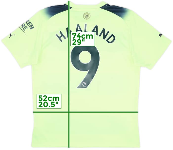 2022-23 Manchester City Third Shirt Haaland #9 - 7/10 - (L)
