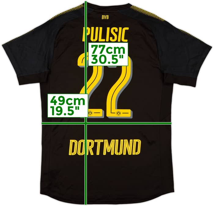 2017-18 Borussia Dortmund Away Shirt Pulisic #22 - 9/10 - (M)