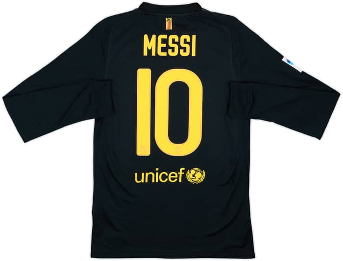 2011-12 Barcelona Away L/S Shirt Messi #10 - 8/10 - (S)