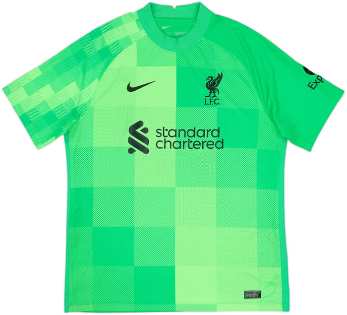 2021-22 Liverpool GK Shirt A.Becker #1 - 8/10 - (L)