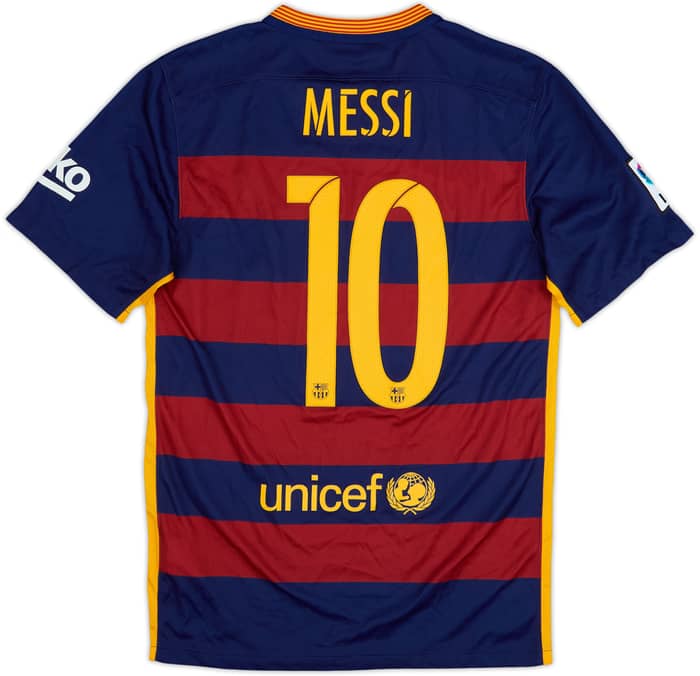 2015-16 Barcelona Home Shirt Messi #10 - 6/10 - (S)
