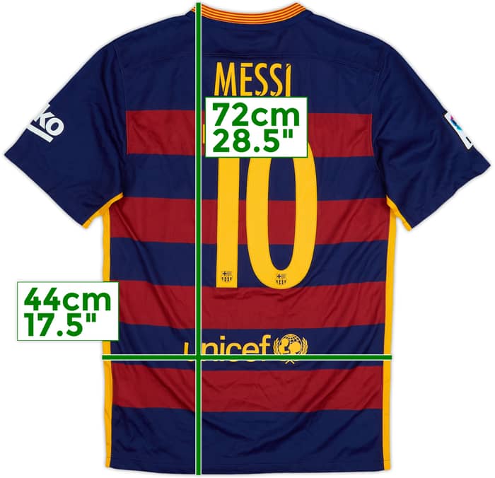 2015-16 Barcelona Home Shirt Messi #10 - 6/10 - (S)