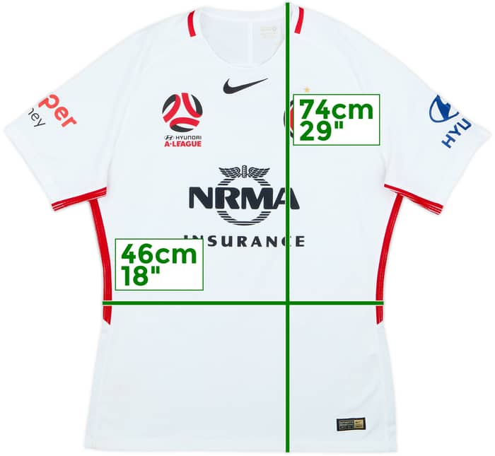 2017-18 Western Sydney Wanderers Authentic Away Shirt - 6/10 - (L)