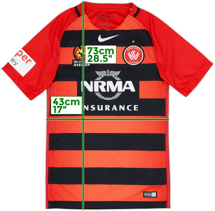 2016-17 Western Sydney Wanderers Home Shirt - 8/10 - (XS)