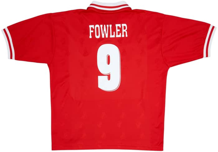 1996-98 Liverpool Camiseta de local Fowler #9 - 8/10 - (XL)