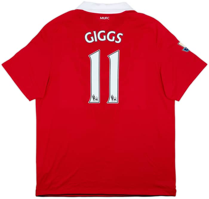 2010-11 Manchester United Home Shirt Giggs #11 - 7/10 - (XL)