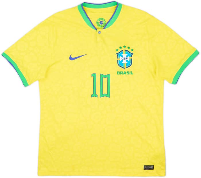 2022-23 Brazil Home Shirt Neymar Jr #10 - 7/10 - (M)