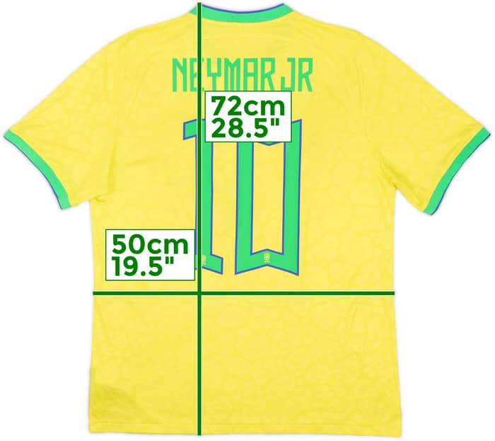 2022-23 Brazil Home Shirt Neymar Jr #10 - 7/10 - (M)
