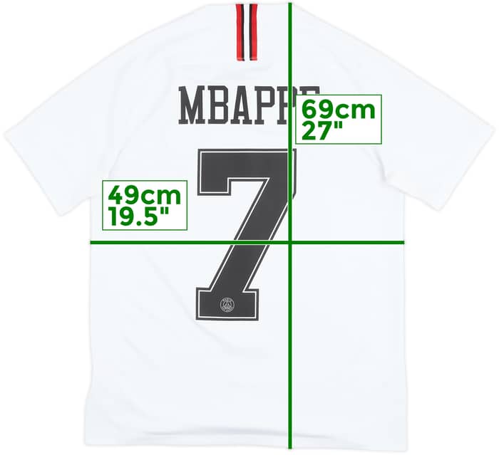2018-19 Paris Saint-Germain Fourth Shirt Mbappe #7 - 8/10 - (M)