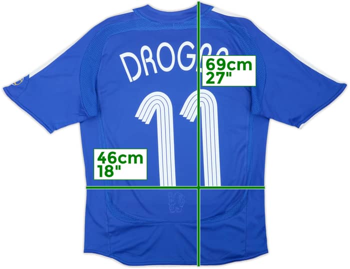 2006-08 Chelsea Home Shirt Drogba #11 - 9/10 - (13-14 Years)