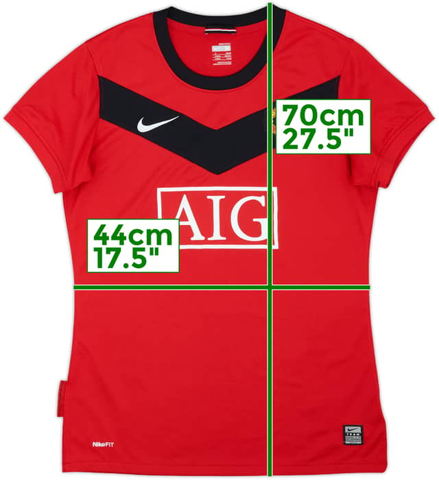 2009-10 Manchester United Home Shirt - 10/10 - (Women's M)