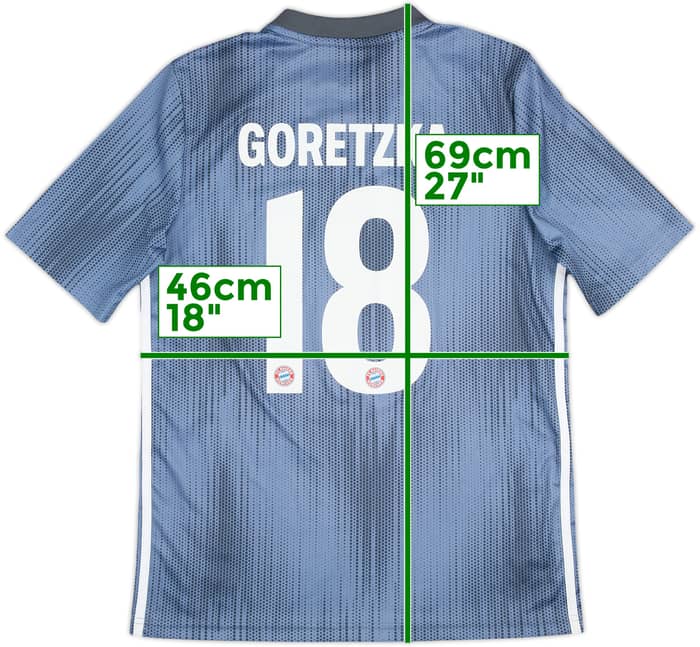2018-19 Bayern Munich Third Shirt Goretzka #18 - 8/10 - (15-16 Years)