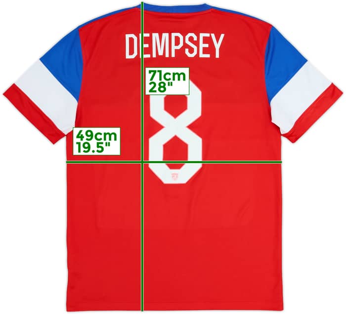 2014-15 USA Away Shirt Dempsey #8 - 7/10 - (M)