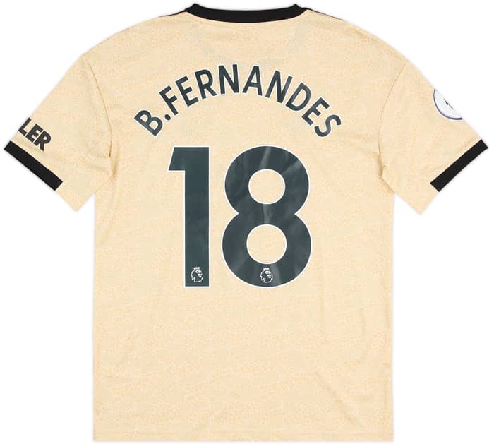 2019-20 Manchester United Away Shirt B.Fernandes #18 - 10/10 - (15-16 Years)