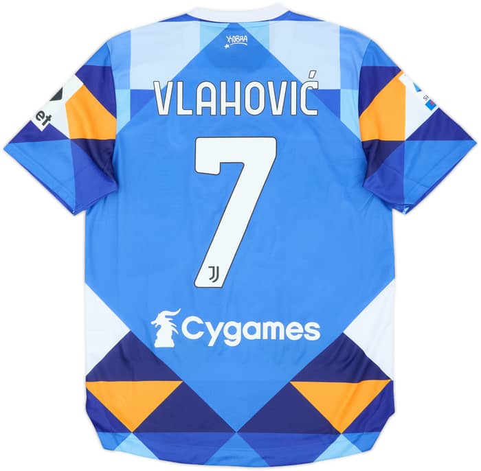 2021-22 Juventus Fourth Shirt Vlahovic #7 - 8/10 - (M)